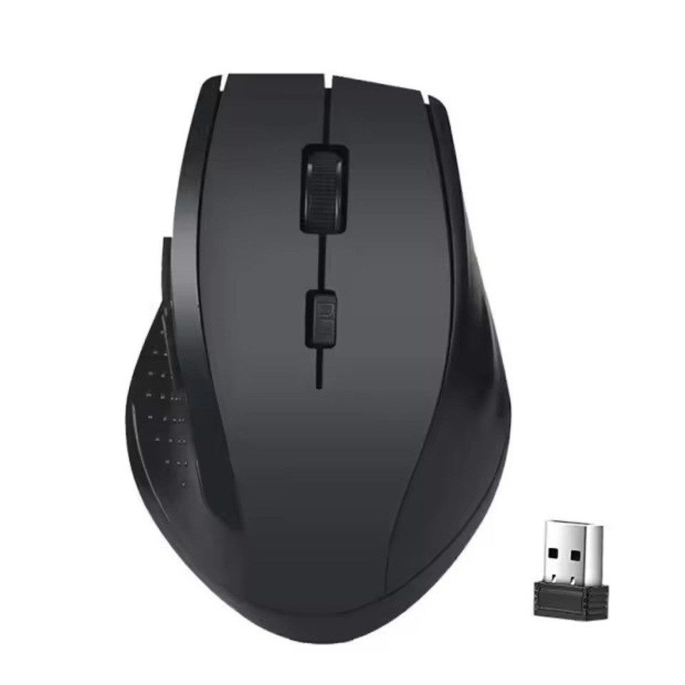 Wrischan 2.4GHz Wireless Gaming-Maus – Optisch, 6 Tasten, USB-Empfänger Maus (Kabellose 2.4GHz-Technologie, 6-Tasten-Design für maximale Kontrolle)