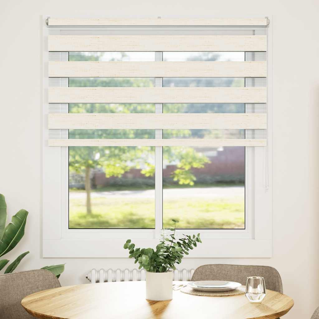 Rollo Doppelrollo Marmorbeige 130x100cm Stoffbreite 125,9 cm Polyester, vid günstig online kaufen