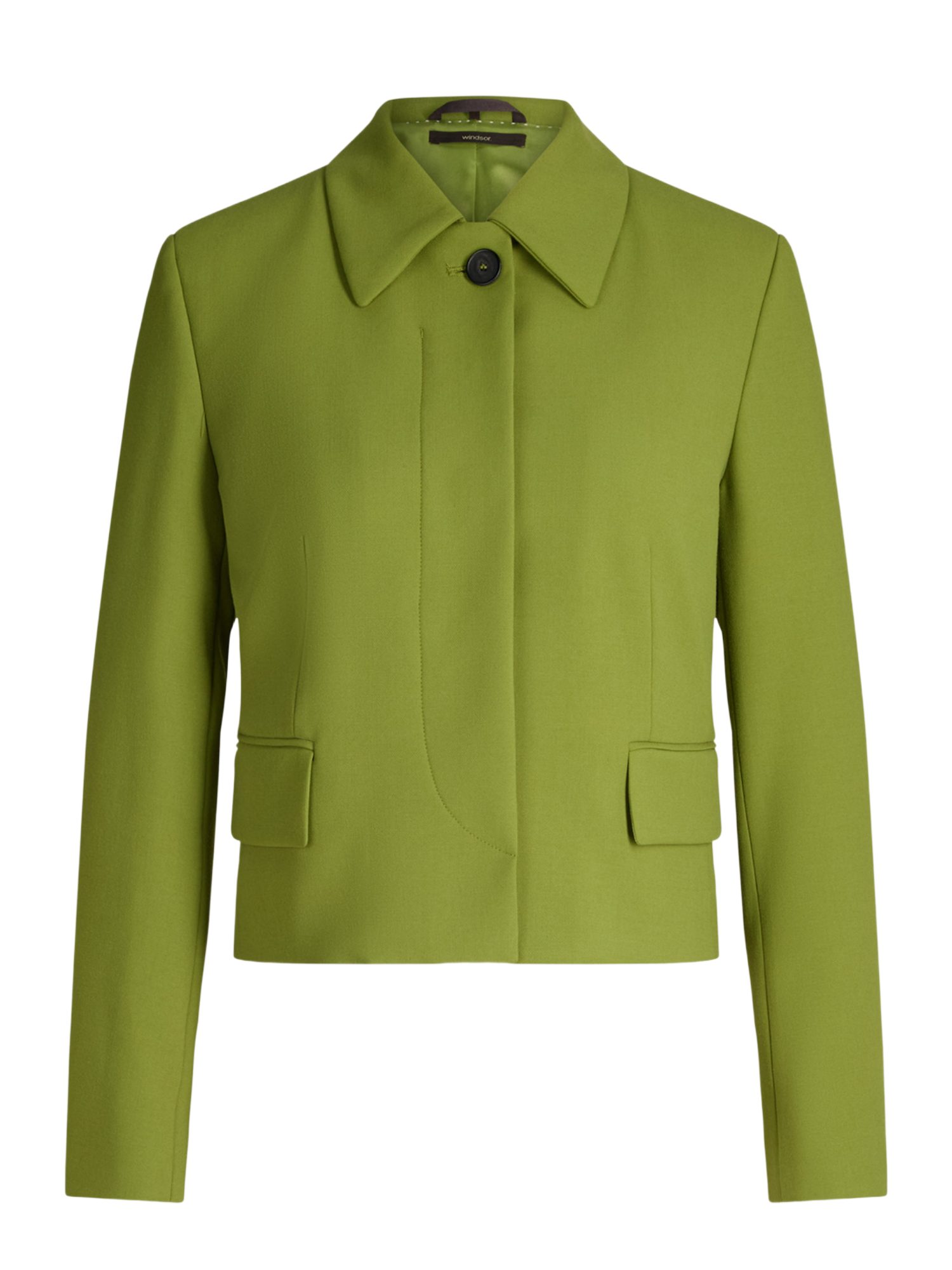 Windsor Jackenblazer grün,Indoor,Polyester,Unifarben,Umlegekragen,Lang,Regular Fit