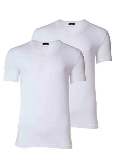 Dsquared2 T-Shirt Herren T-Shirt - V-Neck, Cotton Stretch Twin Pack