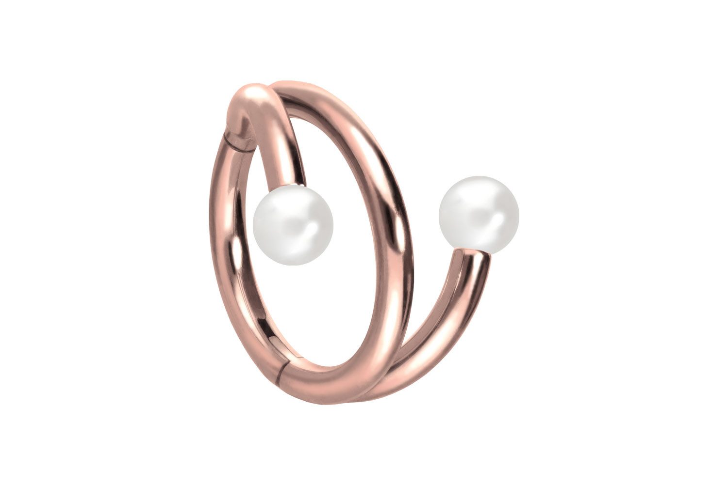 PIERCINGLINE Nasenpiercing Titan Segmentring Clicker mit Innengewinde 3 RINGE + 2 SYNTHETISCHE (Clicker, 1-tlg), Ohrpiercing für Conch, Helix, Tragus, Daith, Lobe