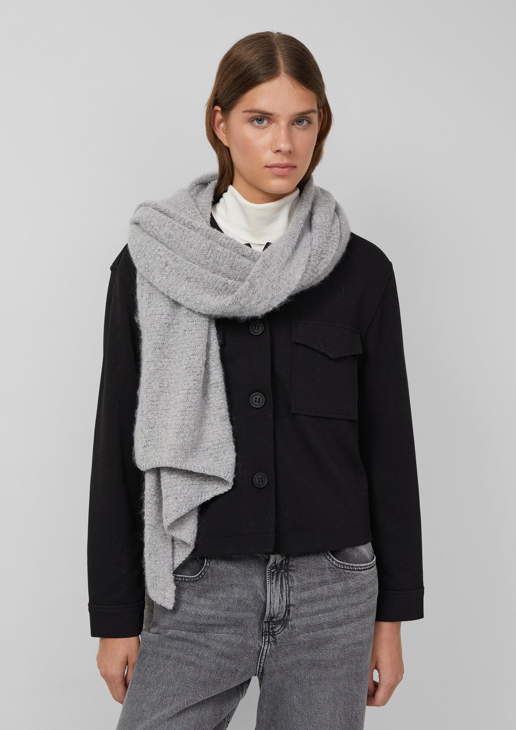 s.Oliver Schal Tuch, Bouclé-Schal mit abgeschrägten Enden günstig online kaufen