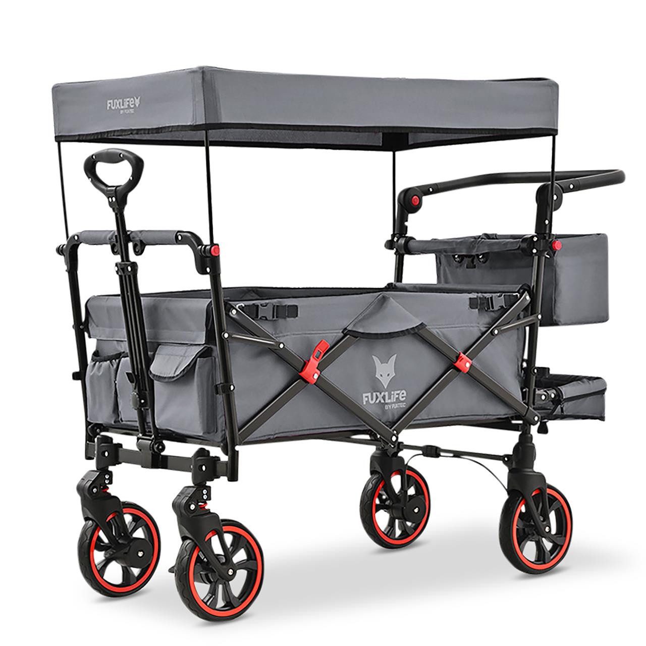 FUXLIFE Bollerwagen FX-CT850, Innenraumverlängerung, faltbar, Hecktasche