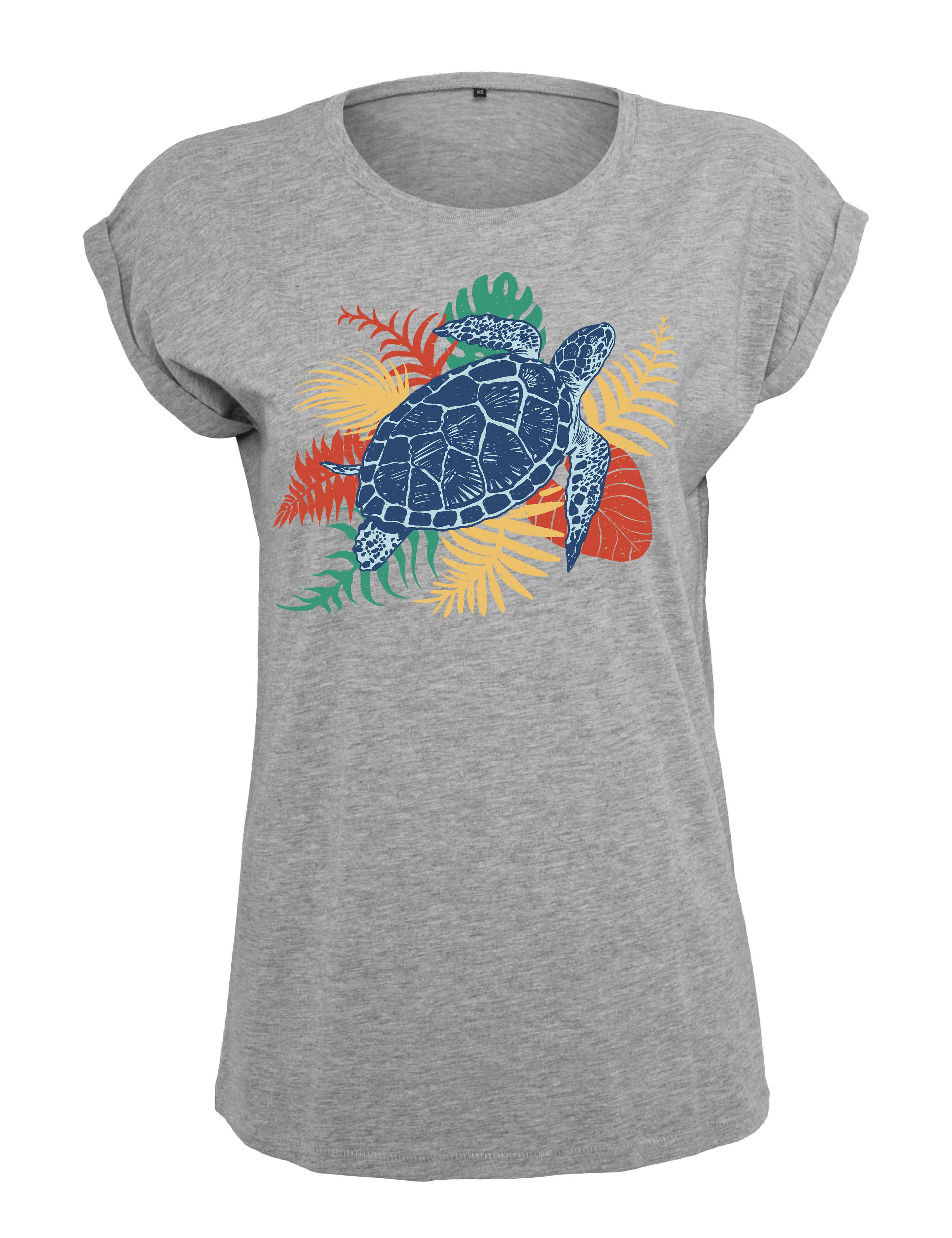 Youth Designz Print-Shirt "Bunte Schildkröte" Damen günstig online kaufen