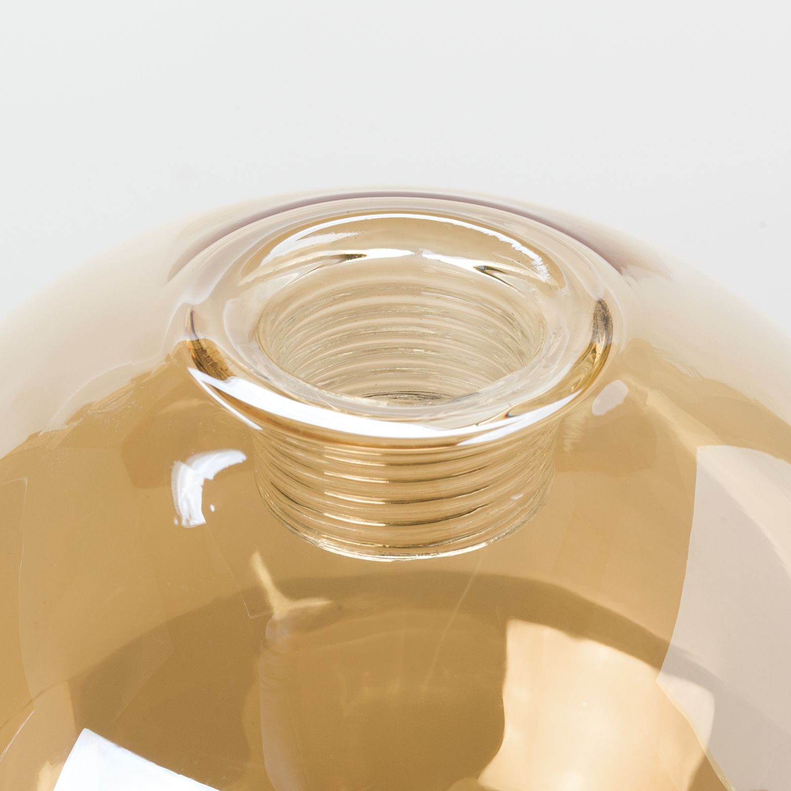 Orion Leuchten Lampenschirm Ersatzglas Gewinde Lampenschirm G9 Ø 100 mm Amber Gold – Bild 2 von 5