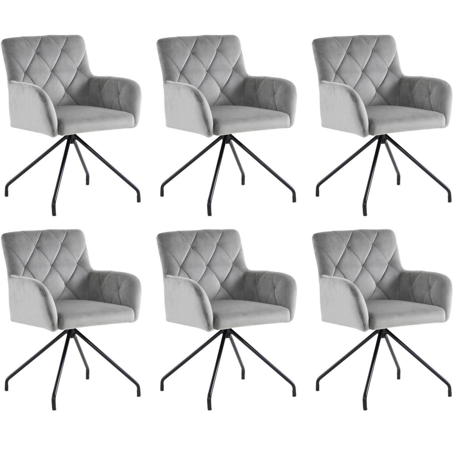 Flieks Polsterstuhl (Set, 6 St), 6er Set Esszimmerstuhl Wohnzimmerstuhl mit günstig online kaufen