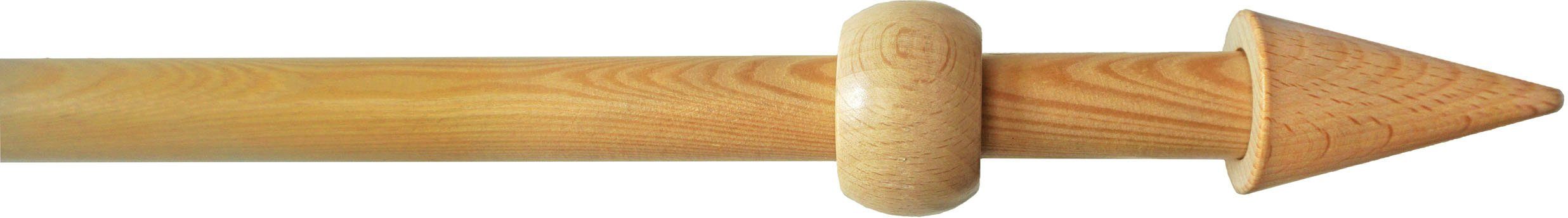 GARESA Gardinenstange Verena, 1-läufig, Fixmaß, mit Bohren, Fixlänge 200 cm, mit Ringe