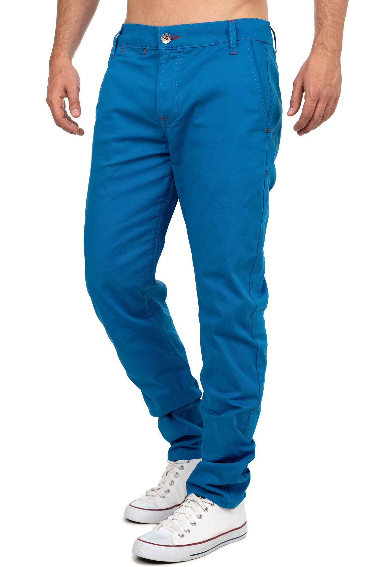 Cipo & Baxx Stoffhose Herren Regular Fit Hose Mid Waist BA-CD842 Label-Applikation