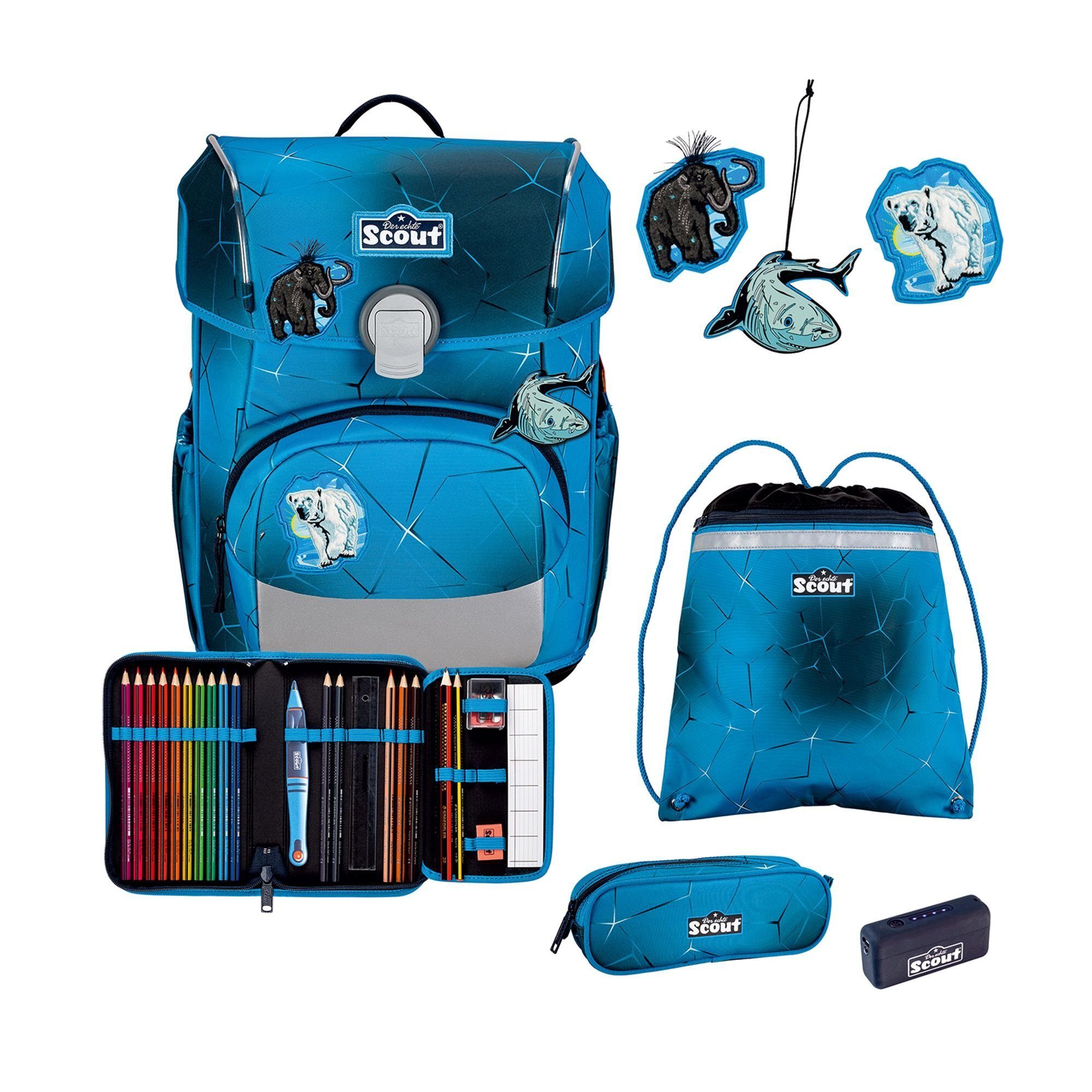 Scout Schulranzen Neo Exklusiv (5-tlg), Polyester