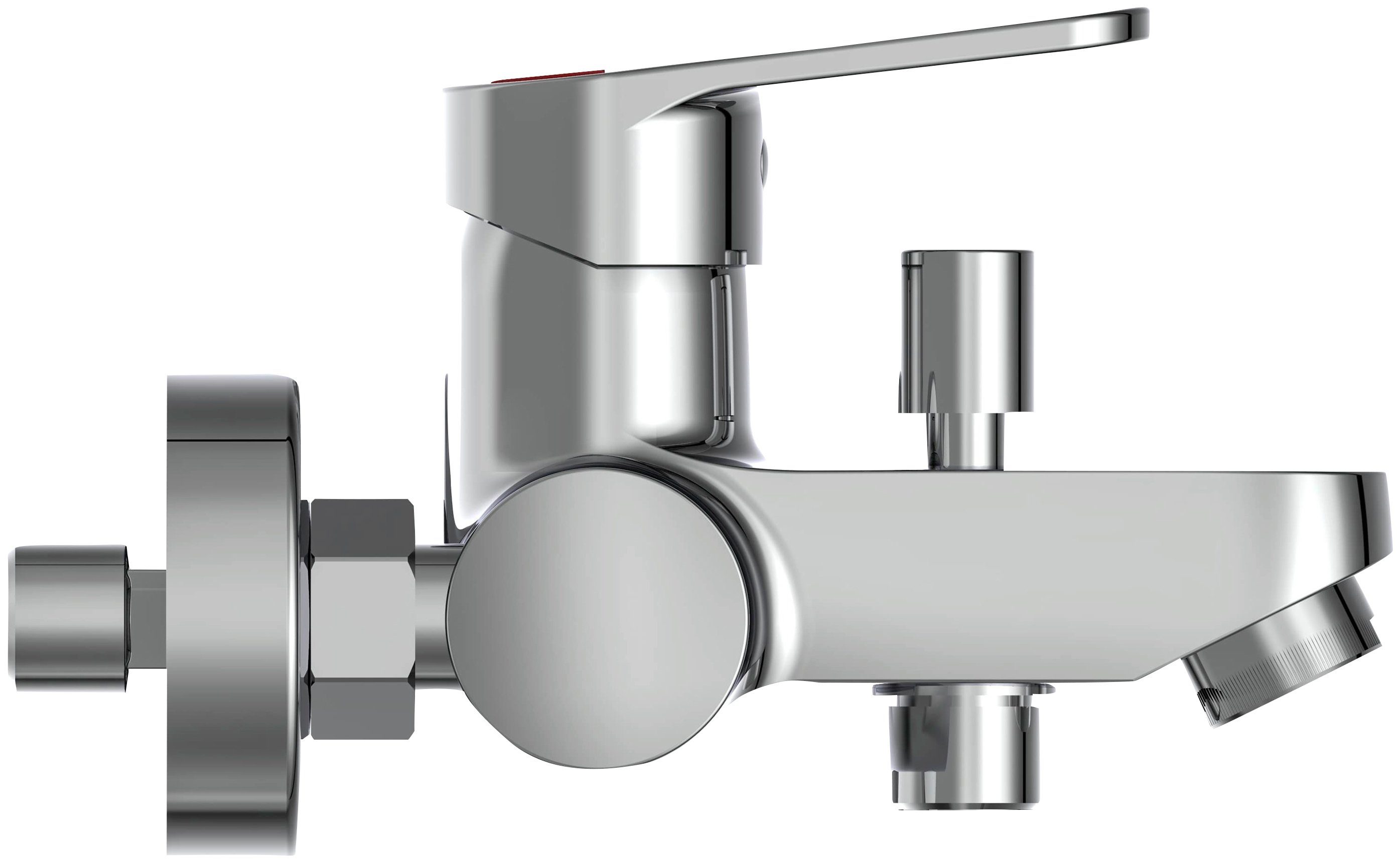 Schütte Wannenarmatur Futura Mischbatterie Badewanne, Wasserhahn Bad, Wannenarmatur in Chrom