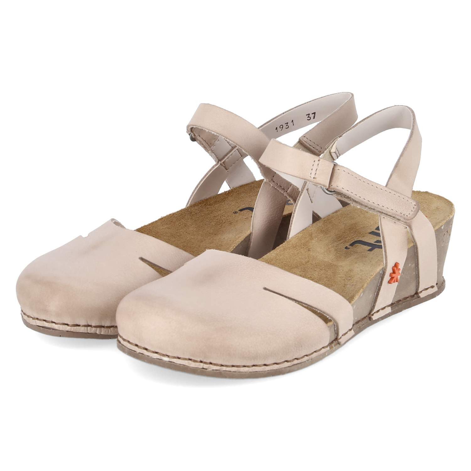 Art Art 1931 ROMA CREAM/ I LIVE Damen Glattleder beige Keilsandalette