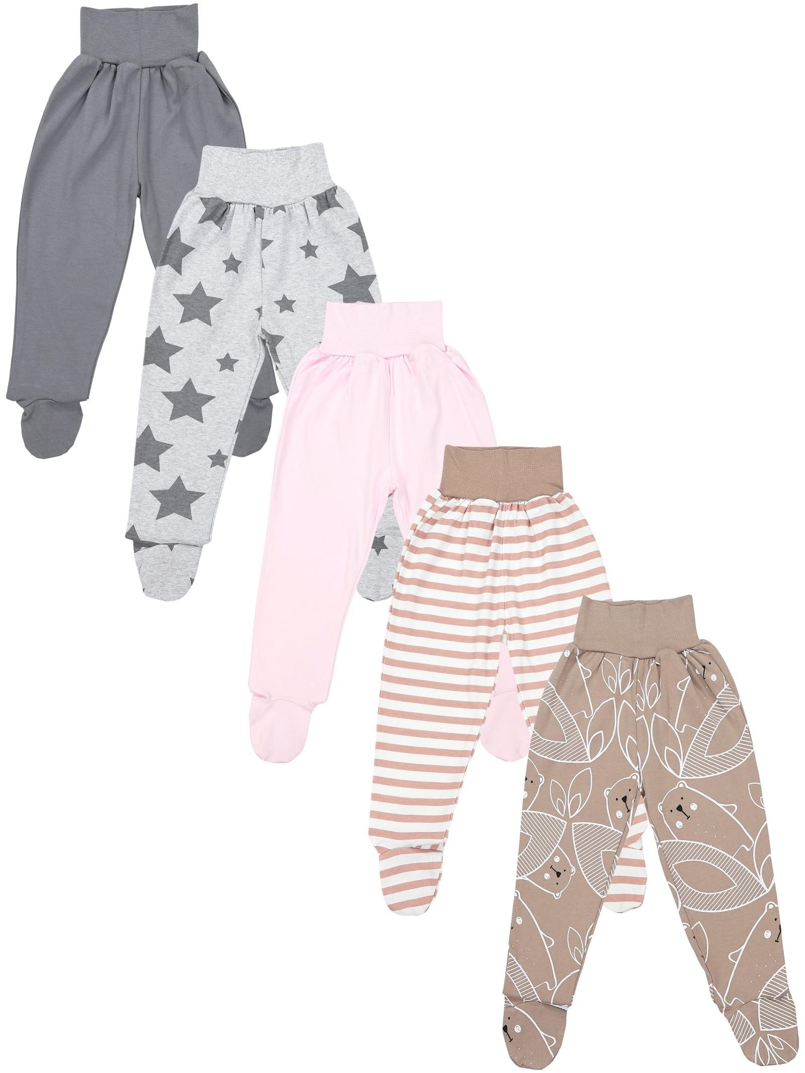 TupTam Schlupfhose TupTam Baby Unisex Hose mit Fuß 5er Pack