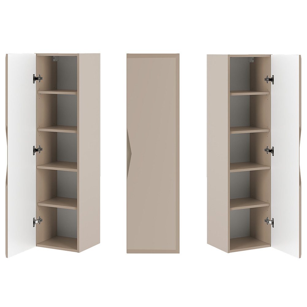 Lomadox Hochschrank DORIDA-140 Badezimmerschrank Highboard Gäste günstig online kaufen