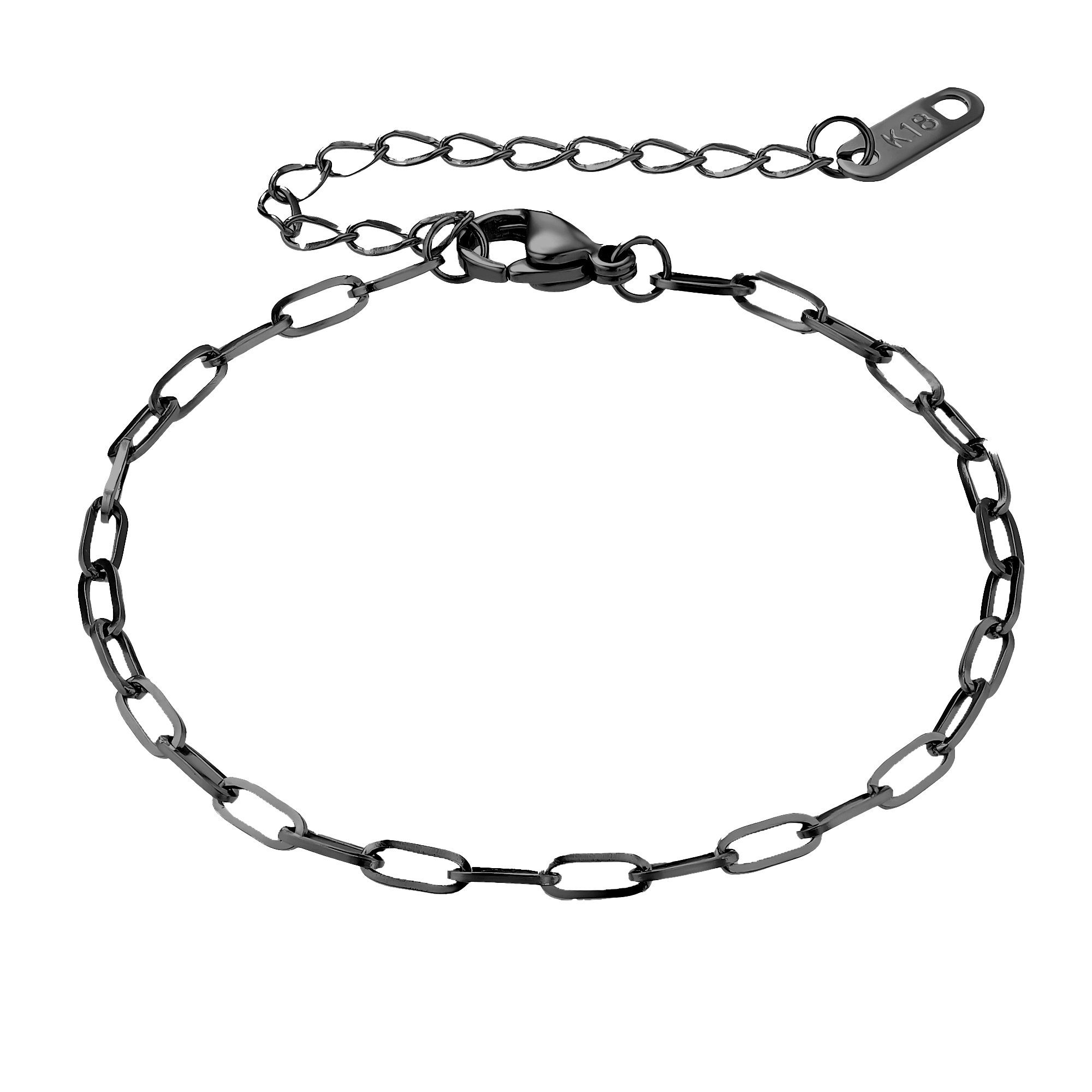 Heideman Armband Lana schwarz farben (Armband, inkl. Geschenkverpackung), Armkette für Frauen | Edelstahlarmbänder