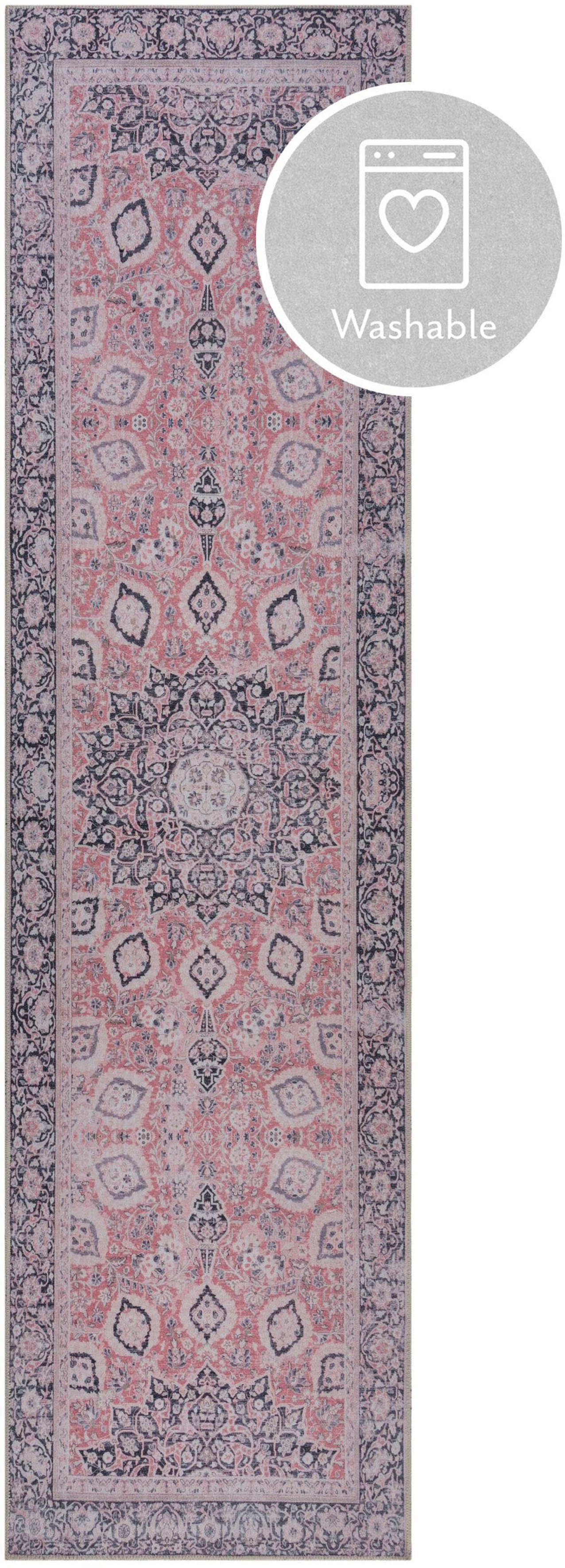 Läufer Somerton, FLAIR waschbar, Teppichläufer 7 rechteckig, RUGS, Vintage-Design, Orient-Optik, Höhe: mm