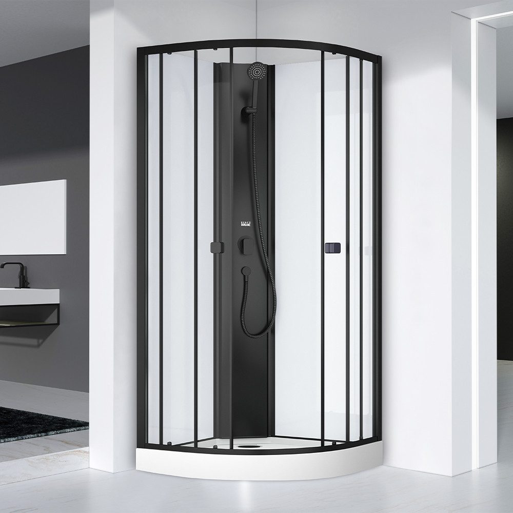 Marwell Komplettdusche Prime Style, BxT: 85x85 cm, Fertigdusche inkl. Acrylwanne und Armatur