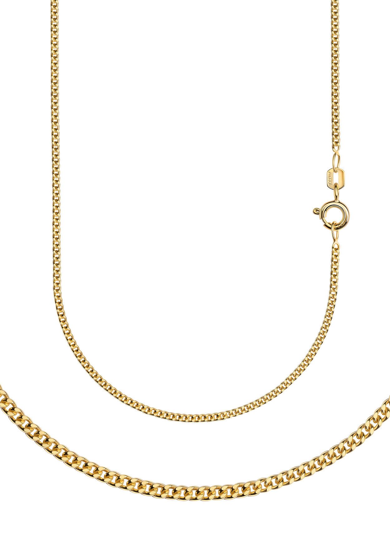 Collierkettchen Schmuck Geschenk Gold 333 oder 585 Halskette Panzerkette diamantiert