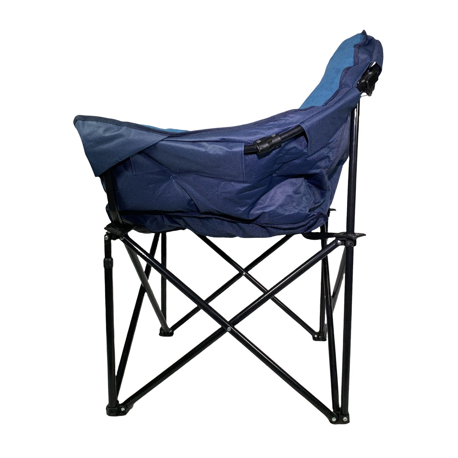 HTI-Living Klappstuhl Klappbarer Komfortsessel mit weichem Velvet Bezug (Stück), Campingstuhl