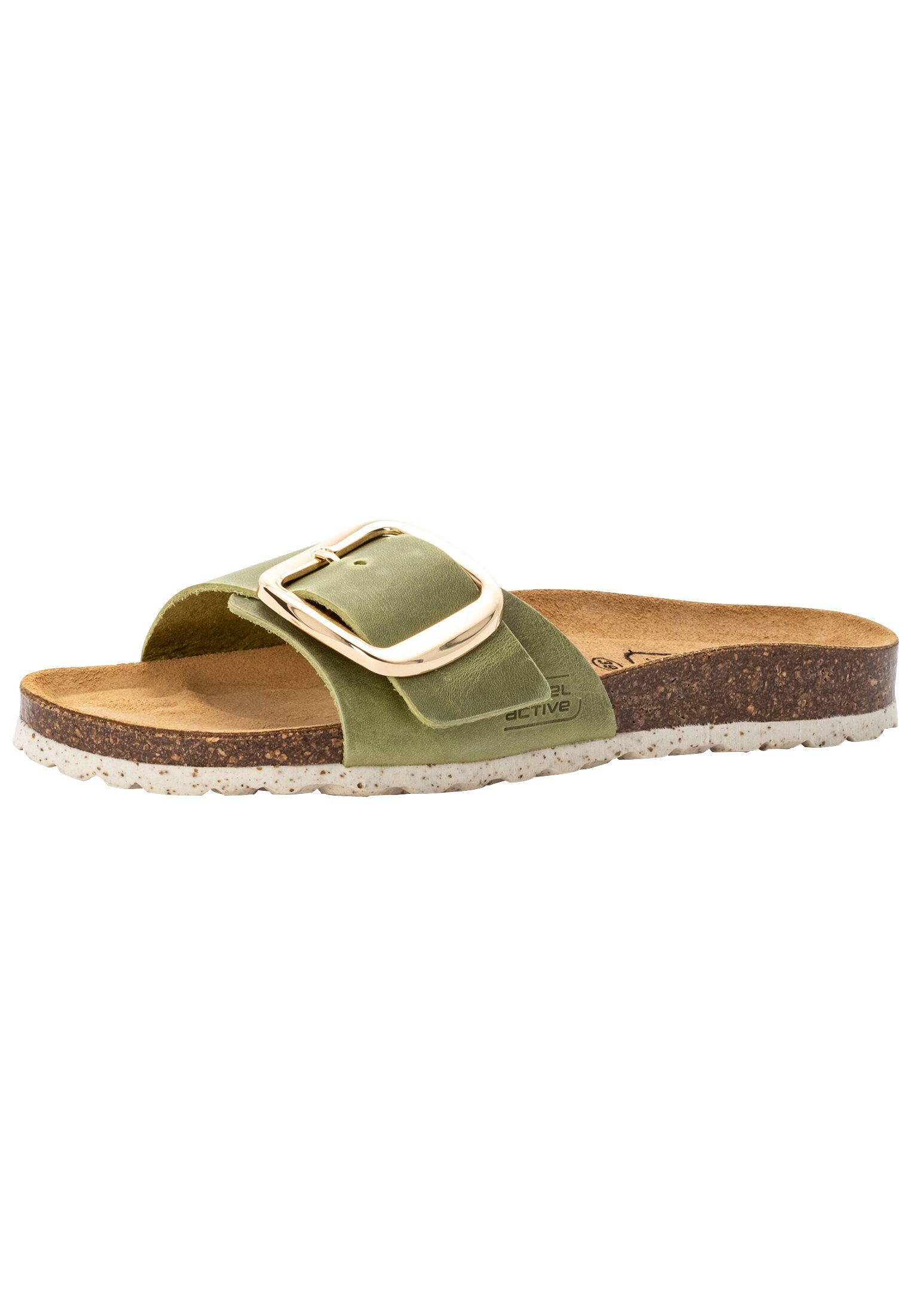 camel active aus hochwertigem Leder Riemchensandale