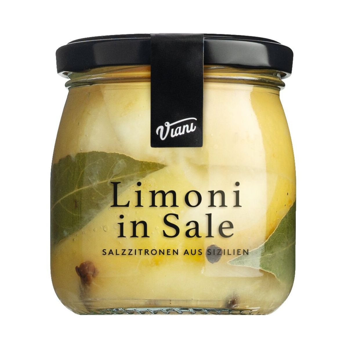 Viani Obstkonserve Limoni in sale, Salzzitronen aus Sizilien, 180 g, Viani, 180 g