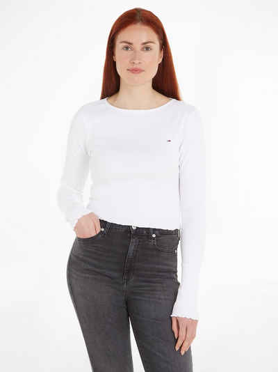 Tommy Jeans Crop-Top mit Logo-Prägung an der Brust