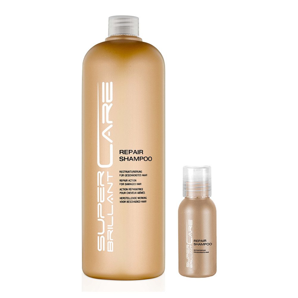 Super Brillant Care Haarshampoo SBC Repair Shampoo 1000ml & SBC Repair Shampoo 50ml Set