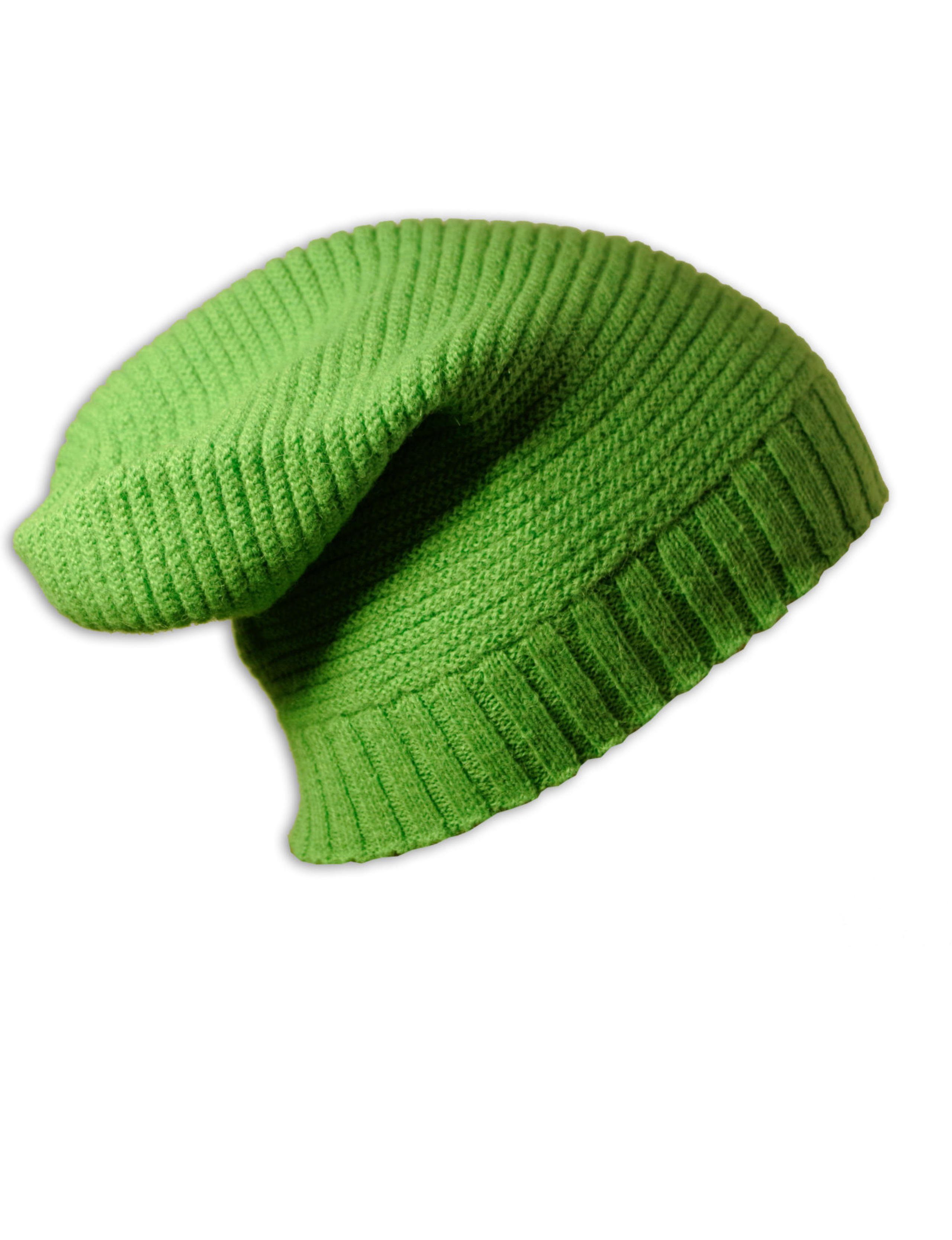 Posh Gear Strickmütze Alpaka Mütze Allungantino aus 100% Alpakawolle grün