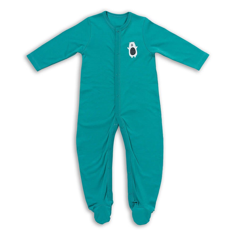 Schlummersack Schlafanzug Bio Baby-Schlafanzug langarm zertifiziert Polarfreunde Pack 2er OEKO-TEX