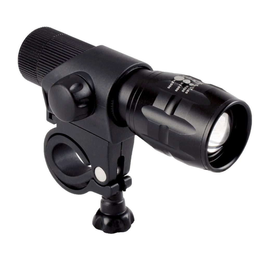 Fahrradbeleuchtung M-Wave Apollon A 1.3 Batterie-Frontlicht 3 W CREE-LED Zoomfunktion Cli