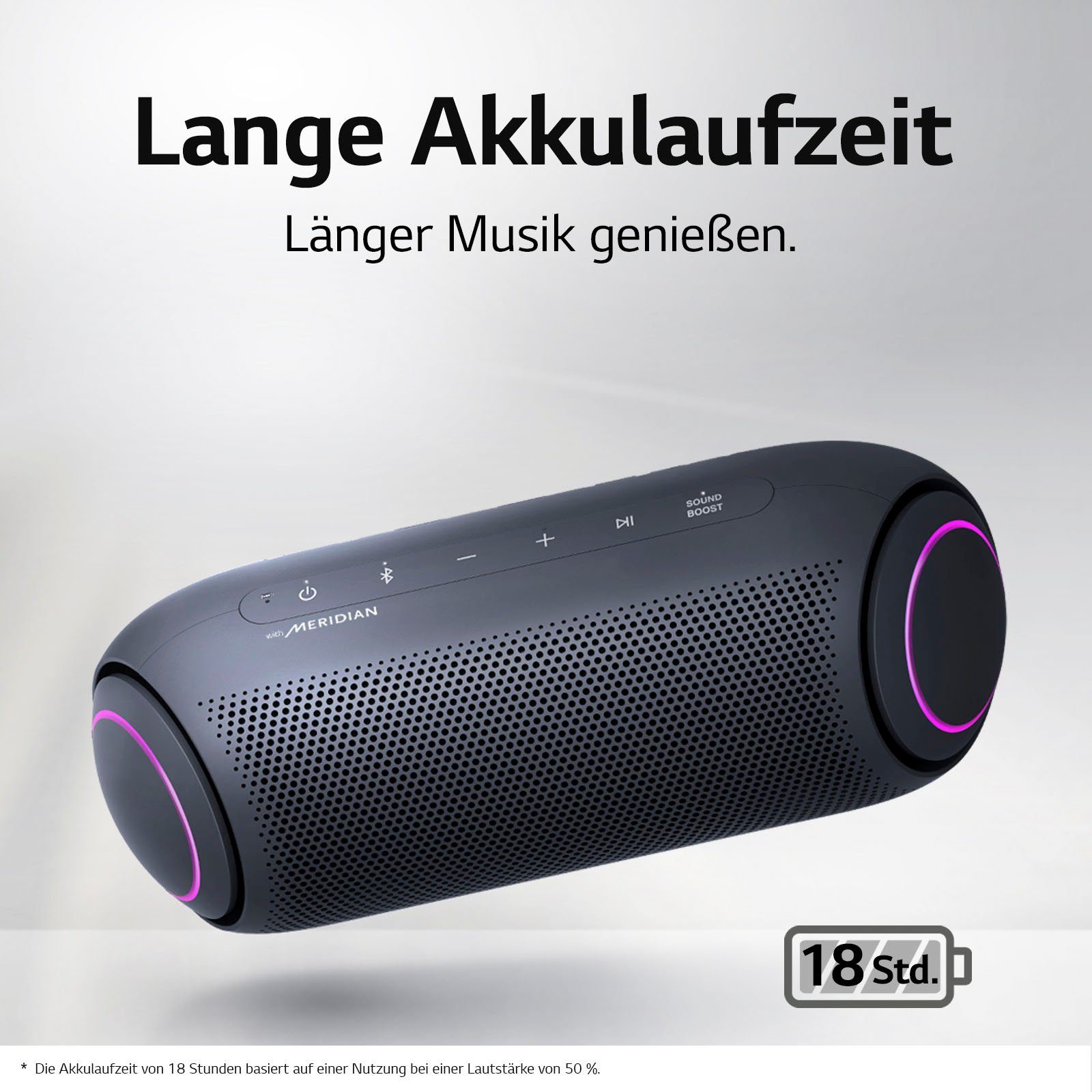 Go Multipoint-Anbindung) Bluetooth-Lautsprecher XBOOM (Bluetooth, LG Stereo PL5