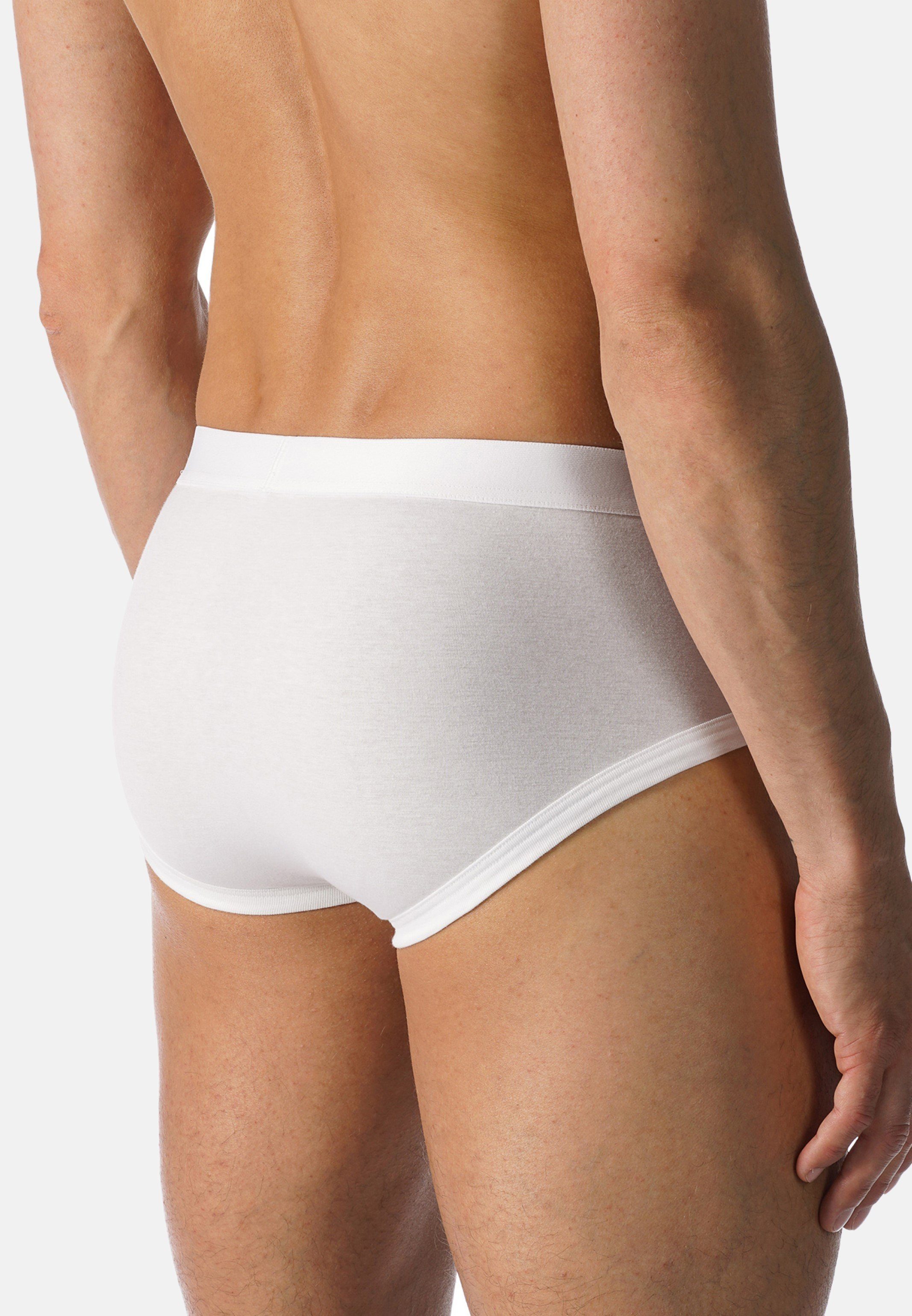 Mey Slip Casual Cotton (1-St) Aufgesetzter Ohne Unterhose - - Weiß Eingriff - / Webbund Slip Baumwolle