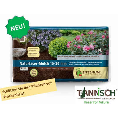 EIFELHUM Rindenmulch Naturfaser-Mulch 10-30 mm 60l Gartenmulch Qualitätsrindenmulch, 60 l