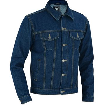 BULLDT Motorradjacke BLD312J Denim BULLDT Motorradjacke Jeansjacke biker Trucker Jacke