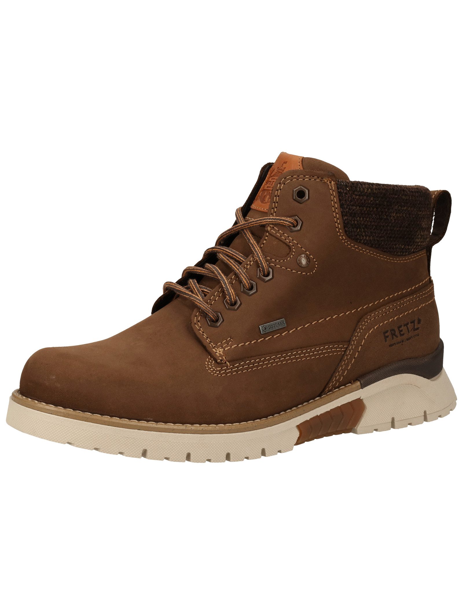 Fretz Men Stiefelette Nubukleder . Schnürstiefelette