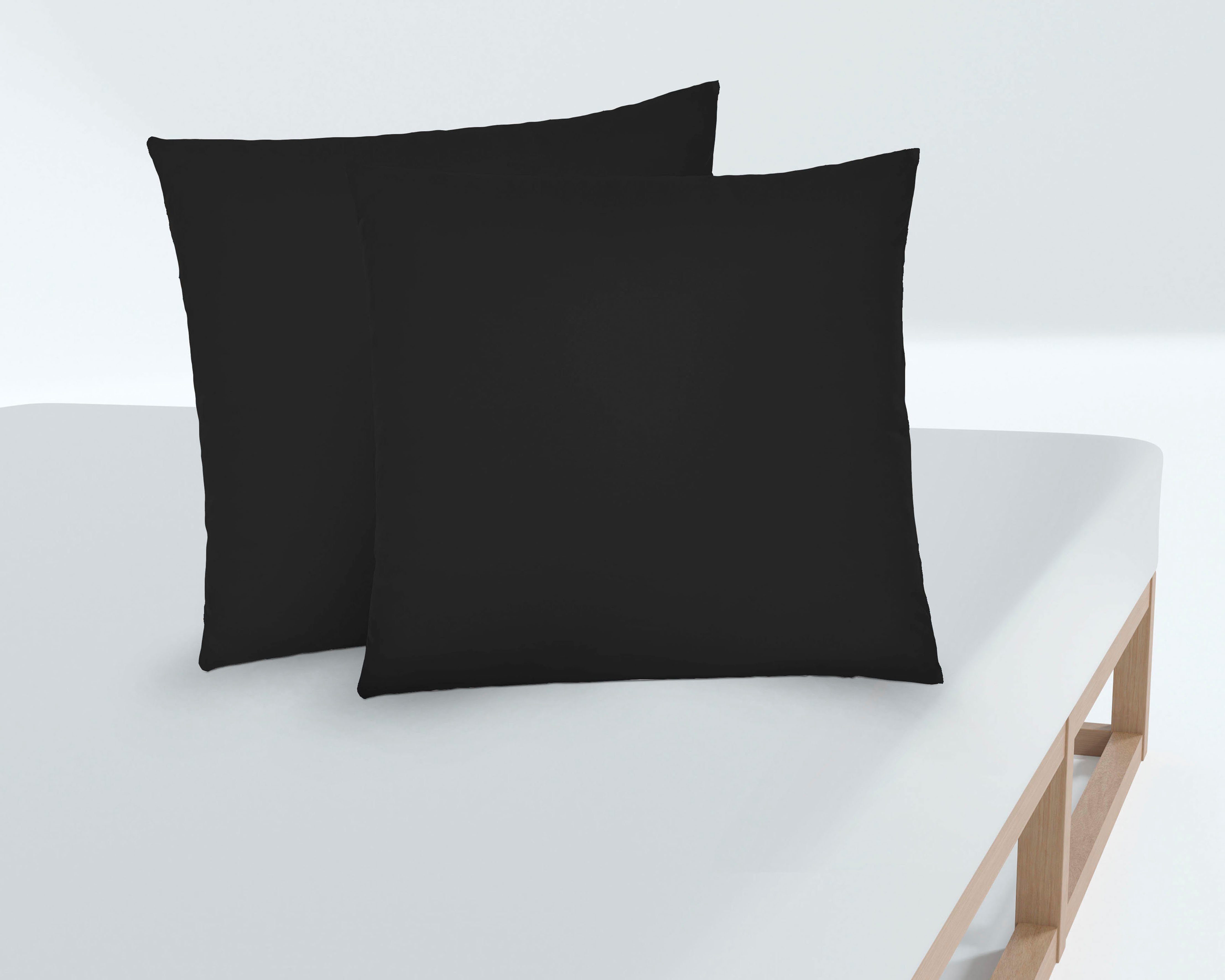 Biberna Kissenbezug Michi Feinjersey mit Reißverschluss, (2 Stück), verschi günstig online kaufen