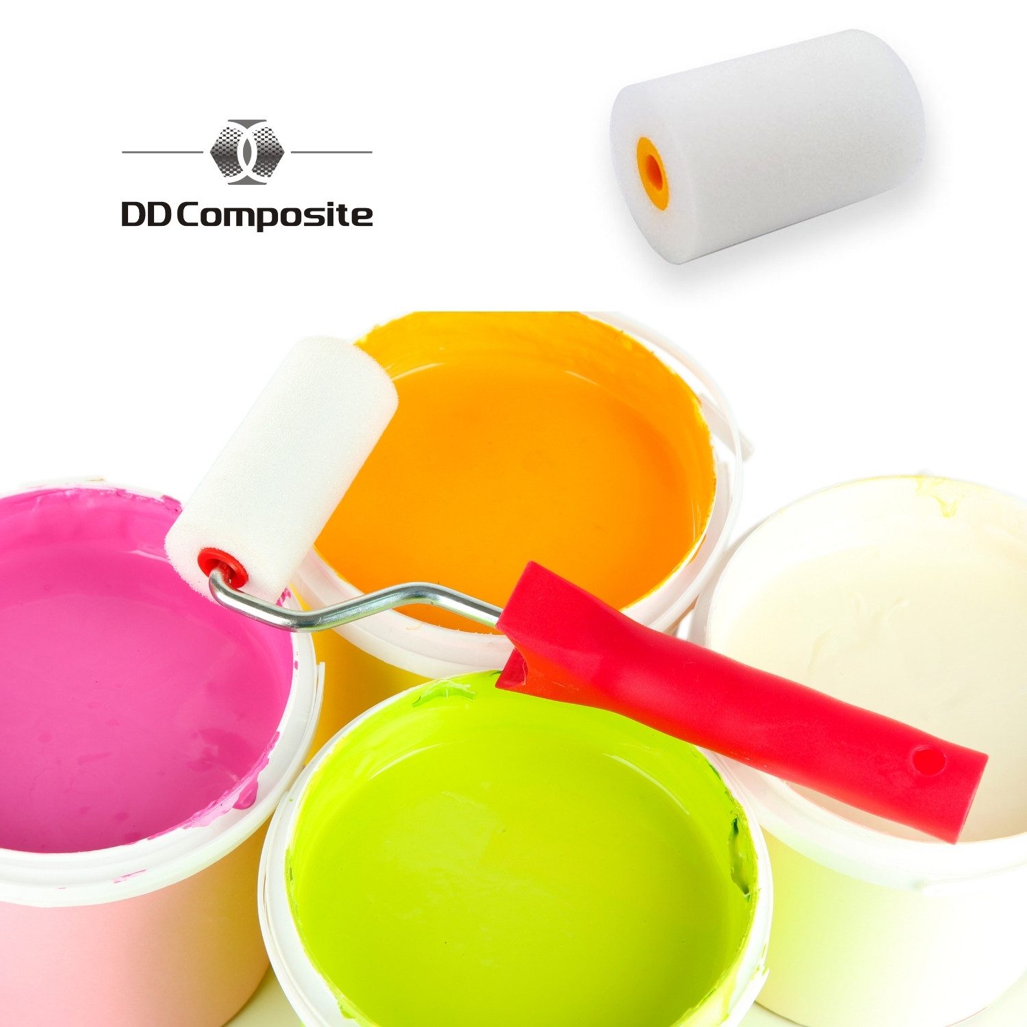 DD Composite Farbwalze Moltoprenrolle Sets 50mm (10 Stück) (10-St)