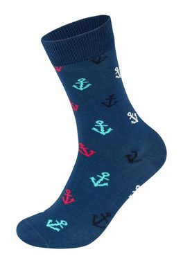 Happy Socks Basicsocken 3-Pack Rope-Marine Mix-Anchor Socks Aus weicher Baumwolle