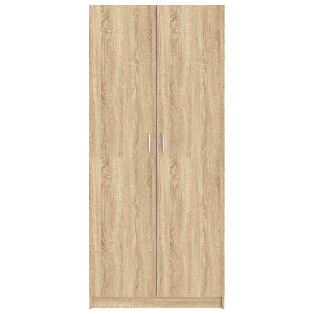 Holzwerkstoff Sonoma-Eiche 80x52x180 cm Kleiderschrank furnicato (1-St)