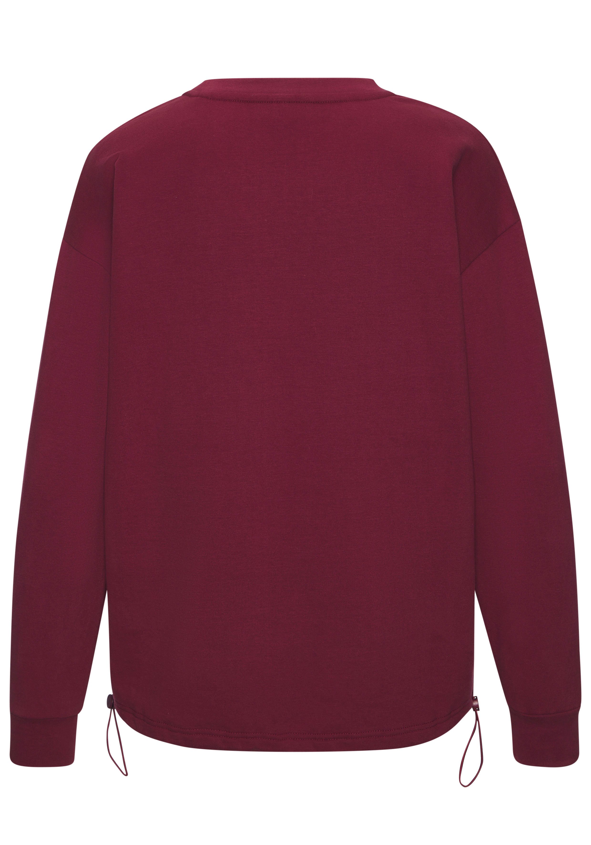 Elbsand Sweatshirt Carisa mit verstellbarem Gummizug am Saum, lockere Passform, casual-sportlich – Bild 3 von 5