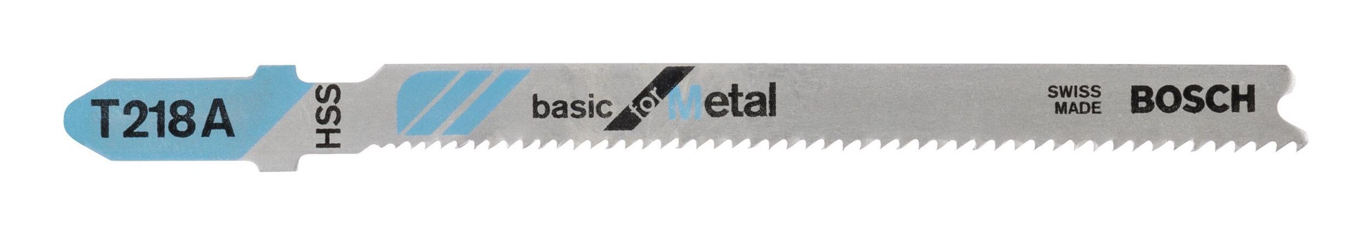 BOSCH Stichsägeblatt (100 Stück), T 218 A Basic for Metal - 100er-Pack