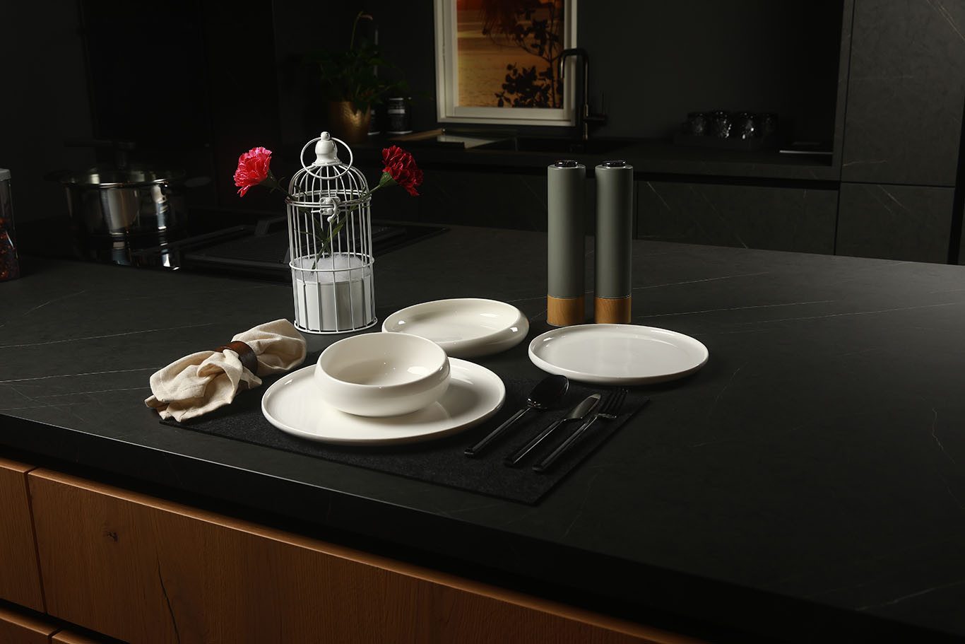 Geschirr-Set Kochmaster Lucente für 6 Personen, 24 tlg. New Fine Bone Porzellan