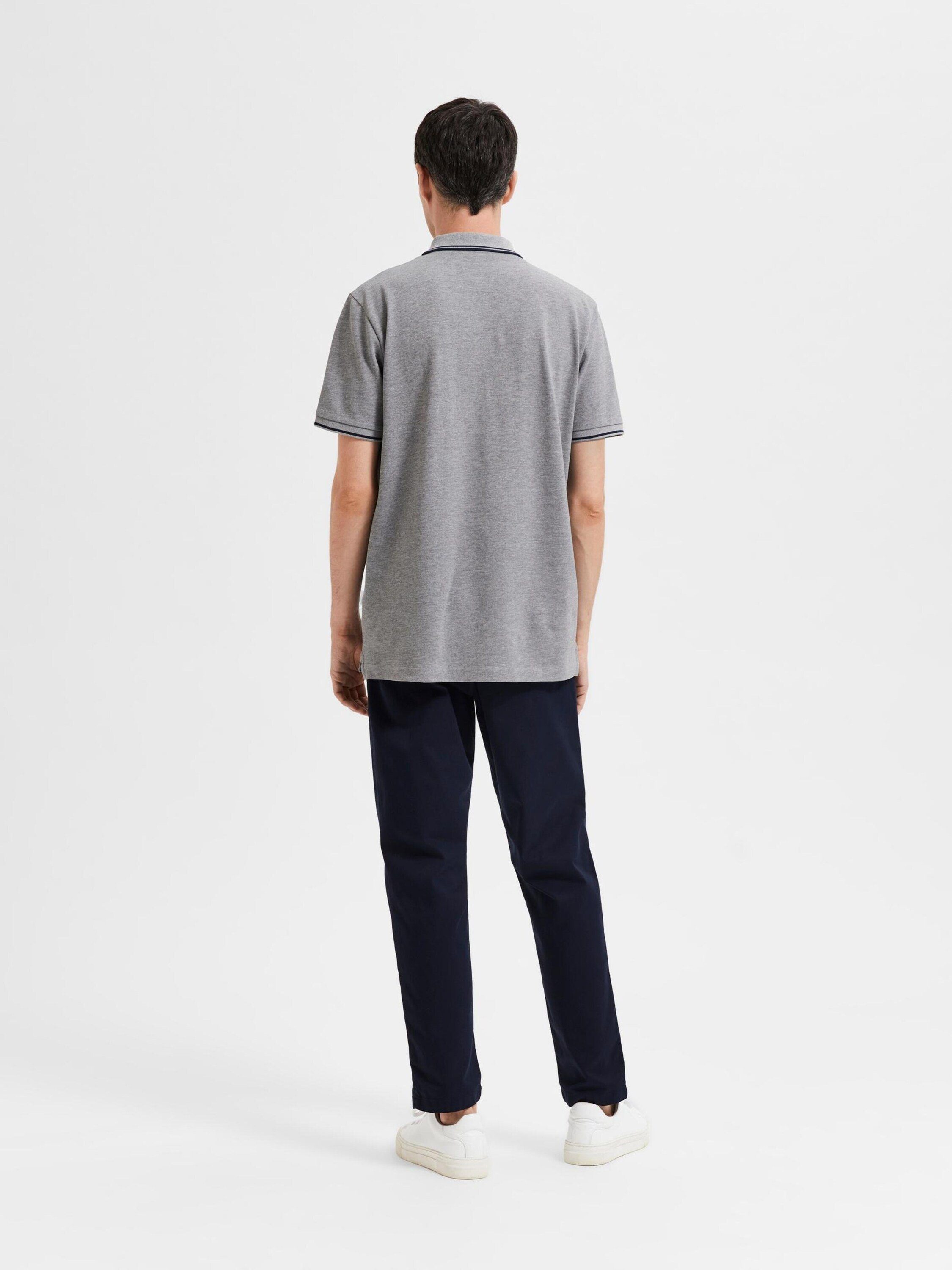 Melange HOMME SELECTED Dante Medium T-Shirt (1-tlg) Grey 16087840