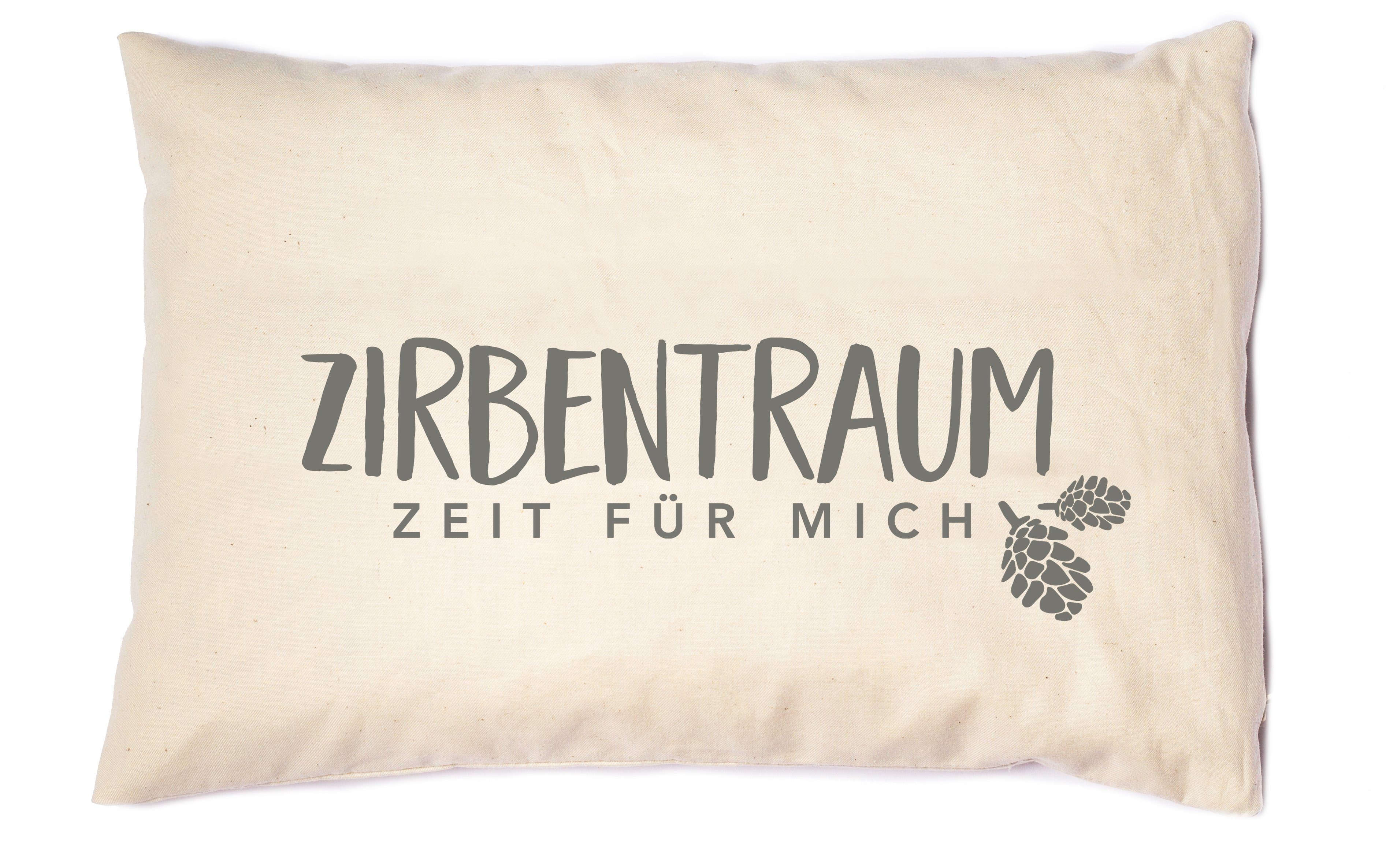 herbalind Zirbenkissen Zirbentraum, Naturprodukt, 1-tlg., Gefüllt mit hochwertigen Zirbenholzflocken, Made in Germany