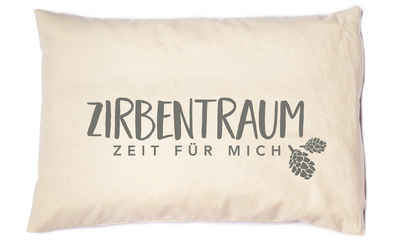herbalind Zirbenkissen Zirbentraum, Naturprodukt, 1-tlg., Gefüllt mit hochwertigen Zirbenholzflocken, Made in Germany
