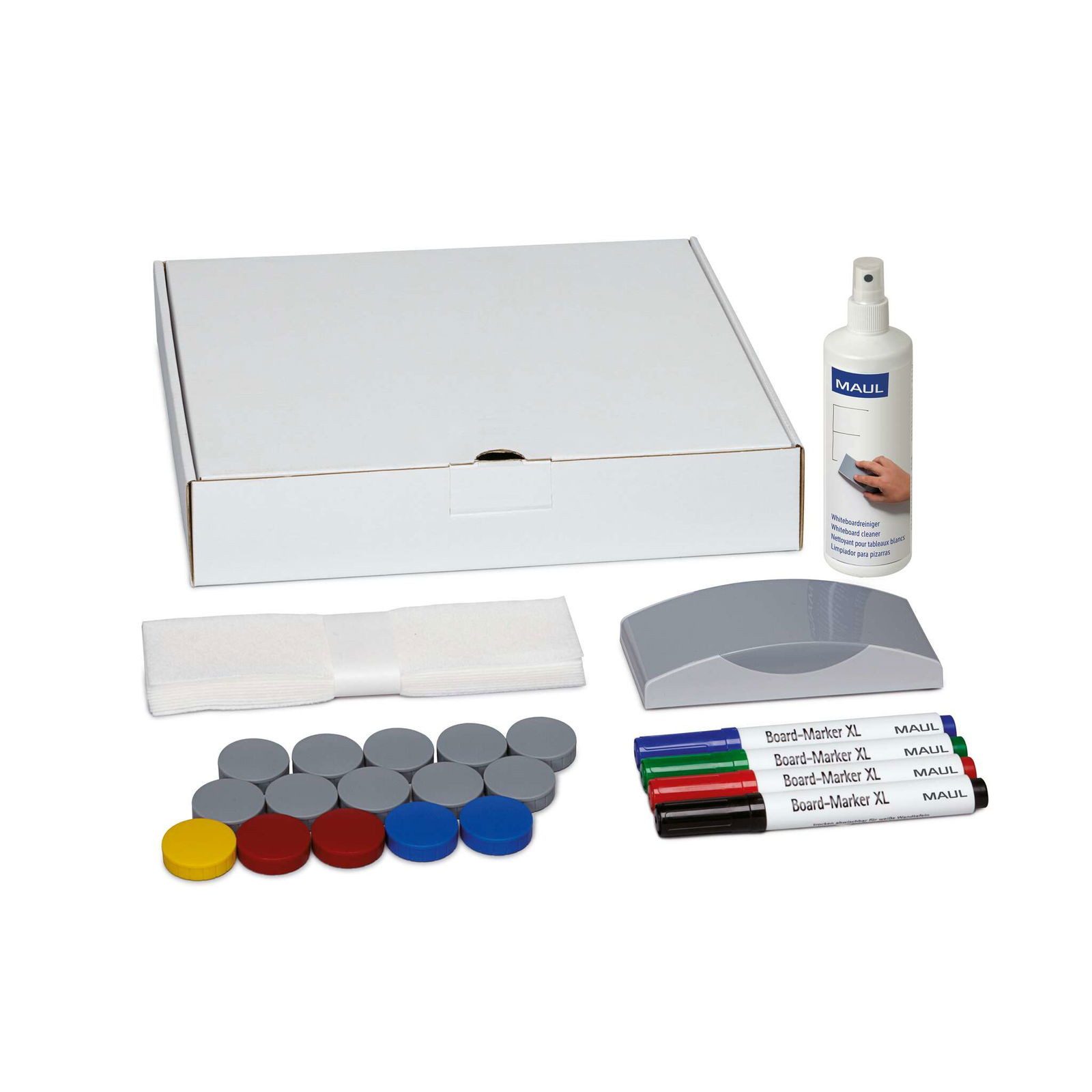MAUL Whiteboard Marker Whiteboard Zubehör-Set, Karton klein