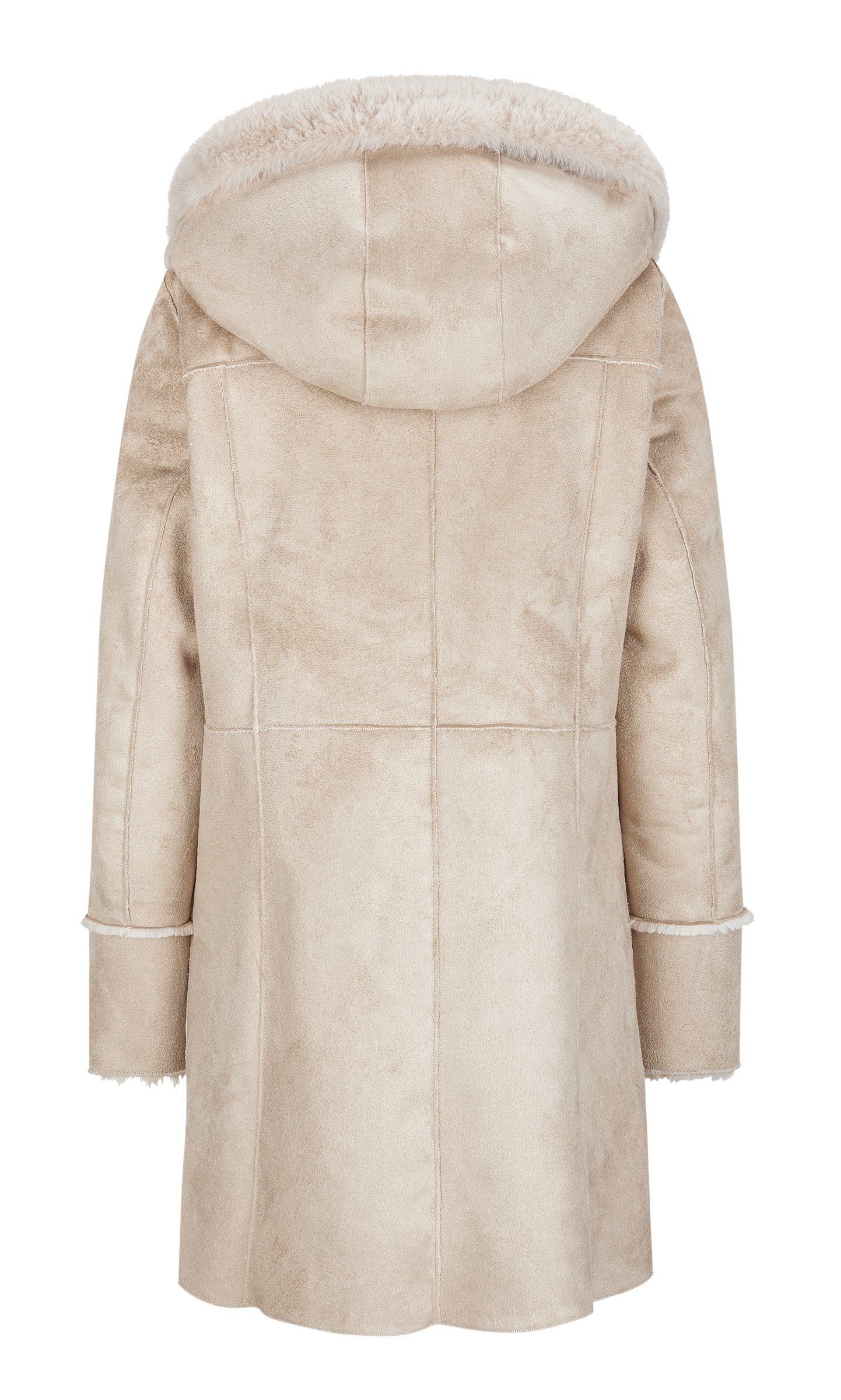 Milestone Fellimitatmantel MSOfelia mit Kapuze und wärmendem Fellbesatz