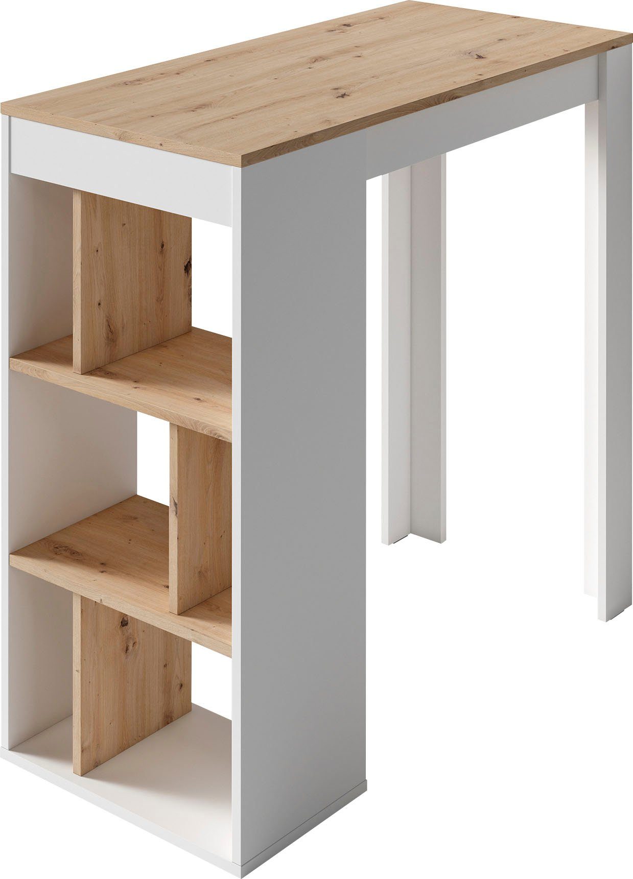 byLIVING Bartisch Moby, Breite 110 cm, Regalfächer, in verschiedenen Ausfüh günstig online kaufen