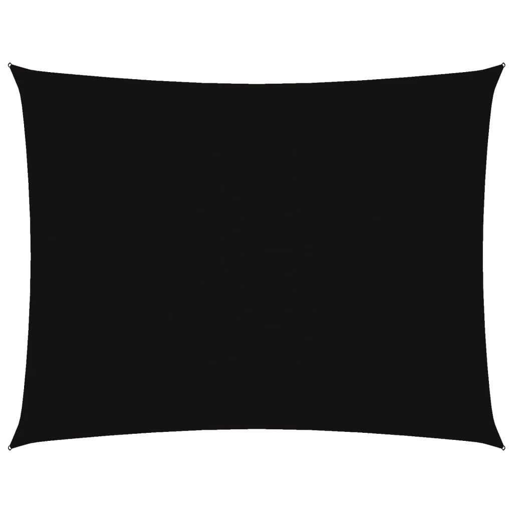 Sonnensegel Sonnensegel Oxford-Gewebe Rechteckig 5x7 m Schwarz