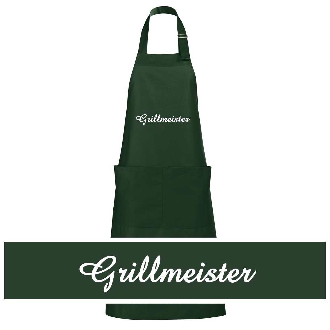 Schnoschi Grillschürze Hochwertige Küchenschürze mit Grillmeister günstig online kaufen