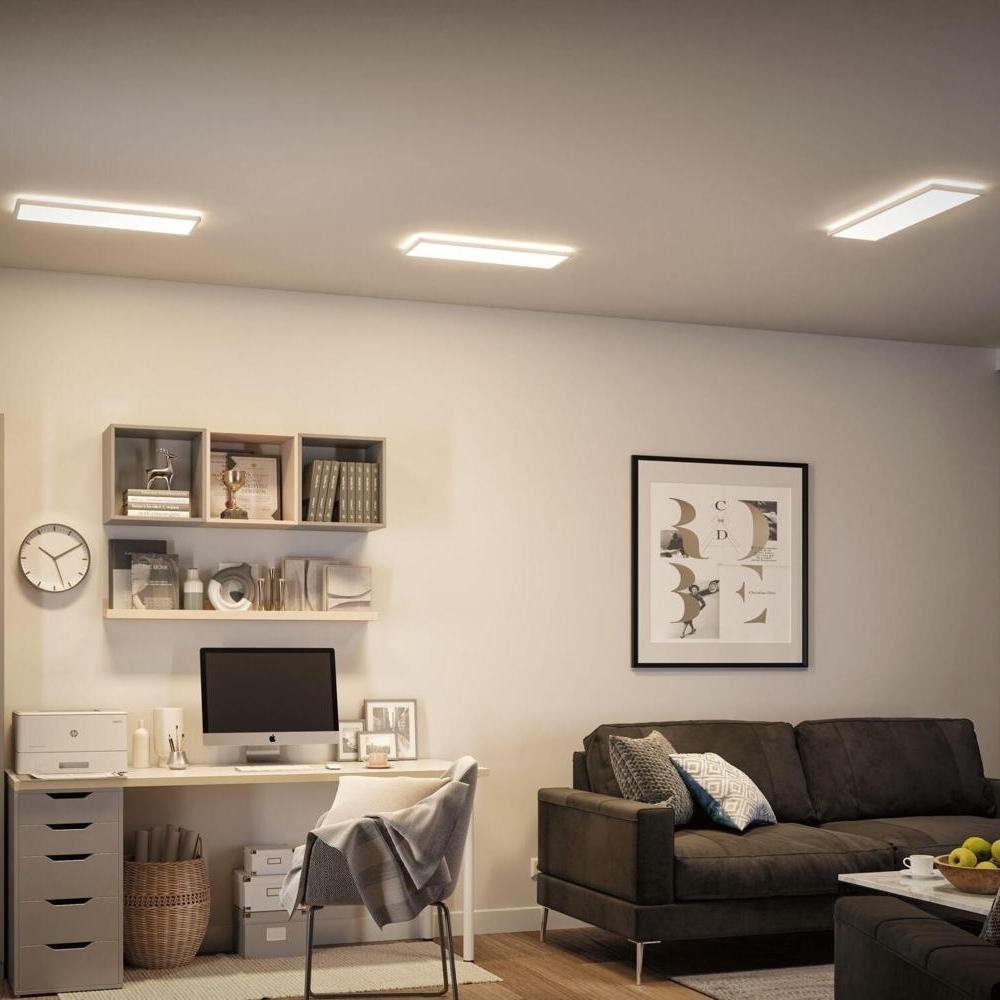 Paulmann LED Wandleuchte LED keine enthalten: Shine 4000K, verbaut, LED, Wand- Angabe, fest und Deckenpanel Weiß Wandlicht 4000, Wandleuchte, 2x in Ja, 1800lm Atria Leuchtmittel Wandlampe, 11,5W